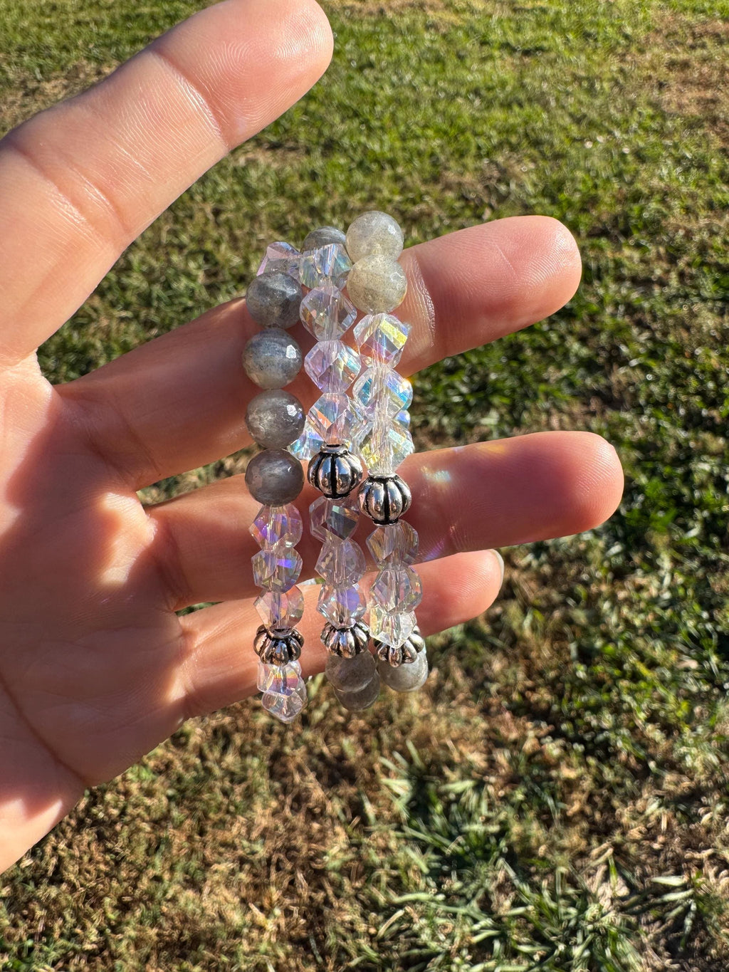 Faceted Labradorite bracelet, small