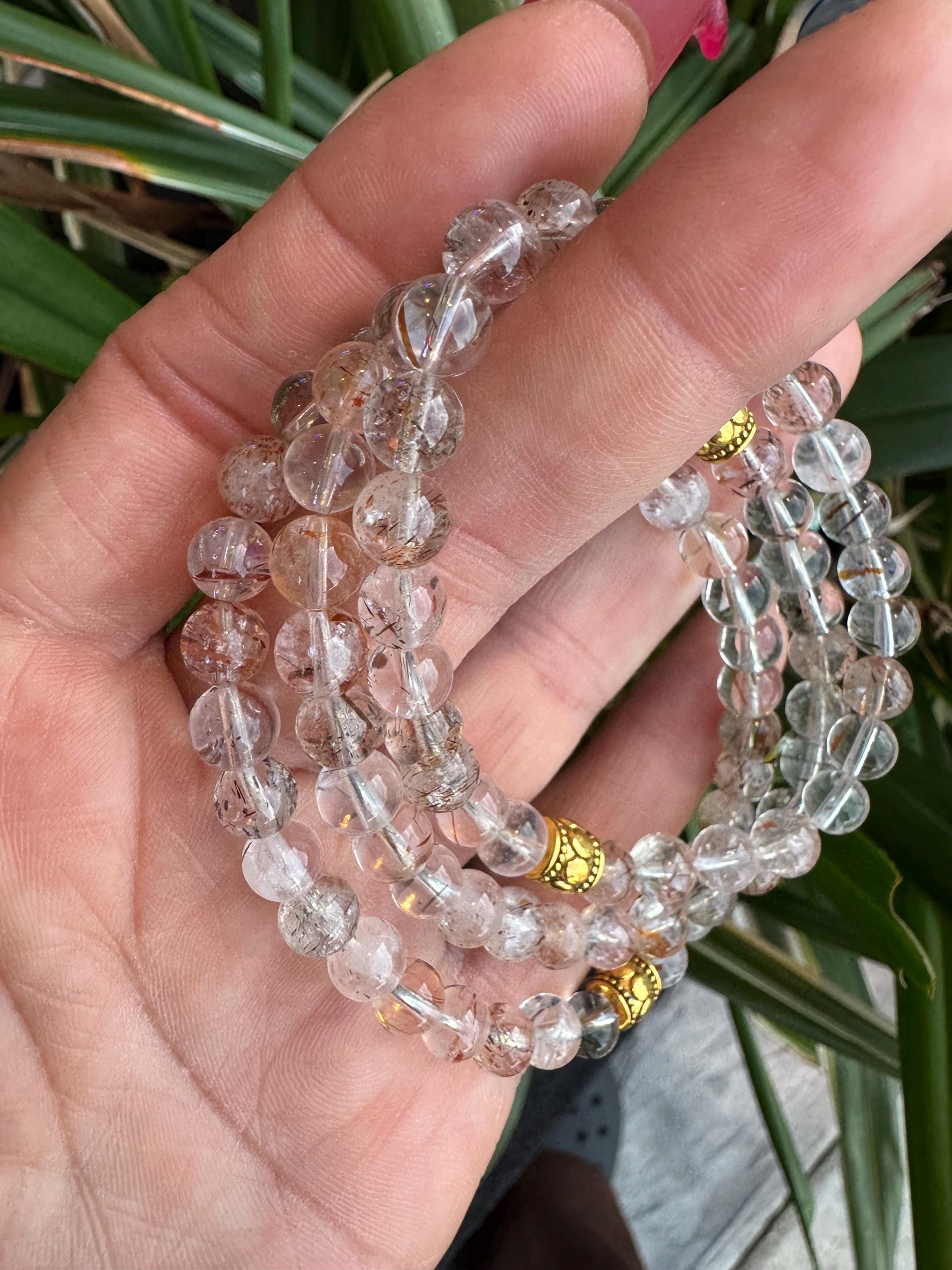 Golden Rutiled quartz  small (6mm beads)