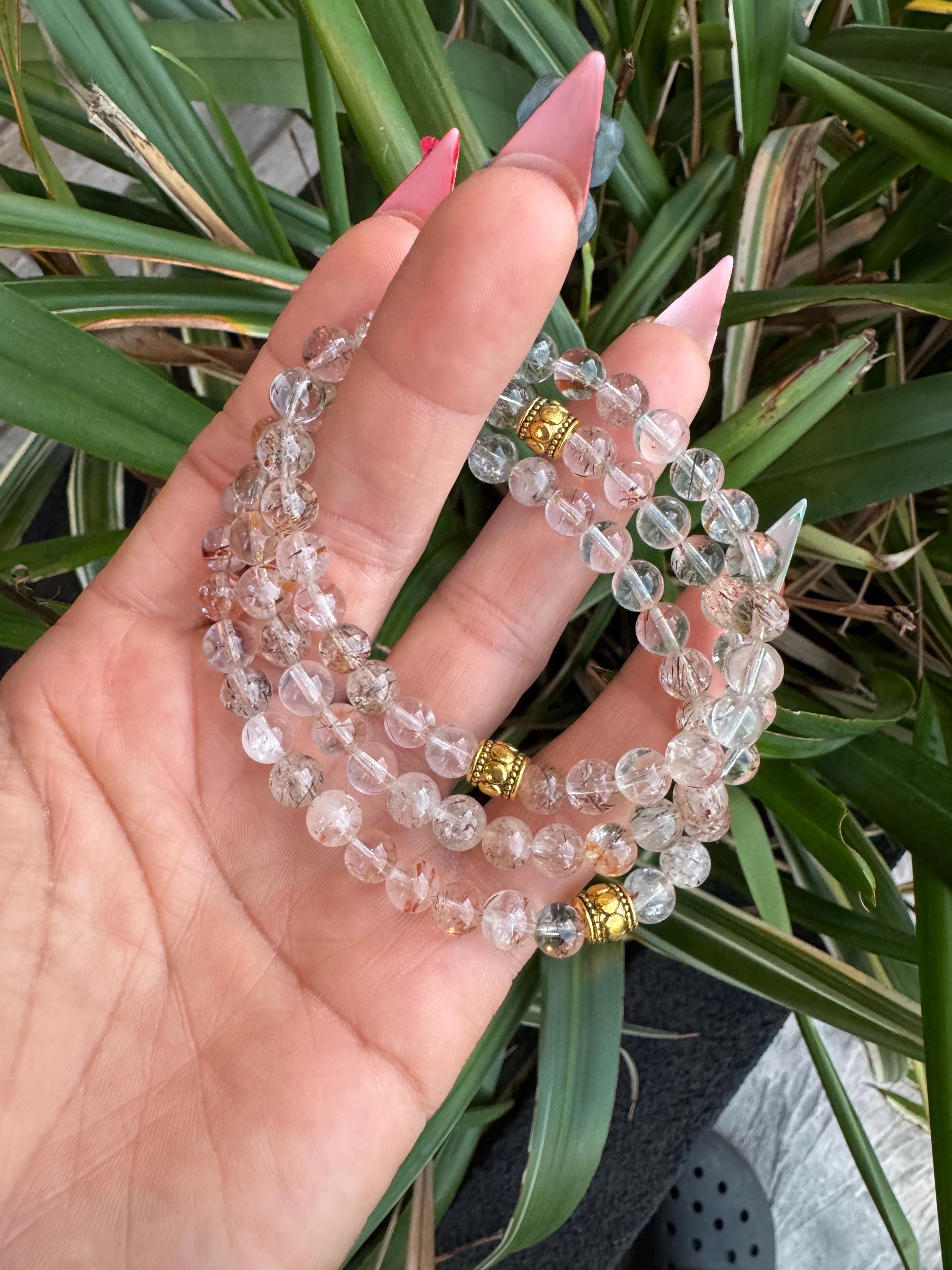 Golden Rutiled quartz  small (6mm beads)