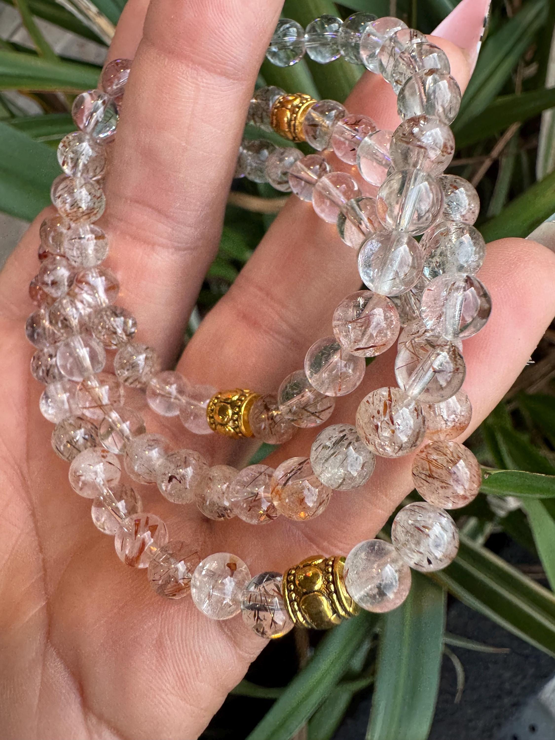 Golden Rutiled quartz  small (6mm beads)