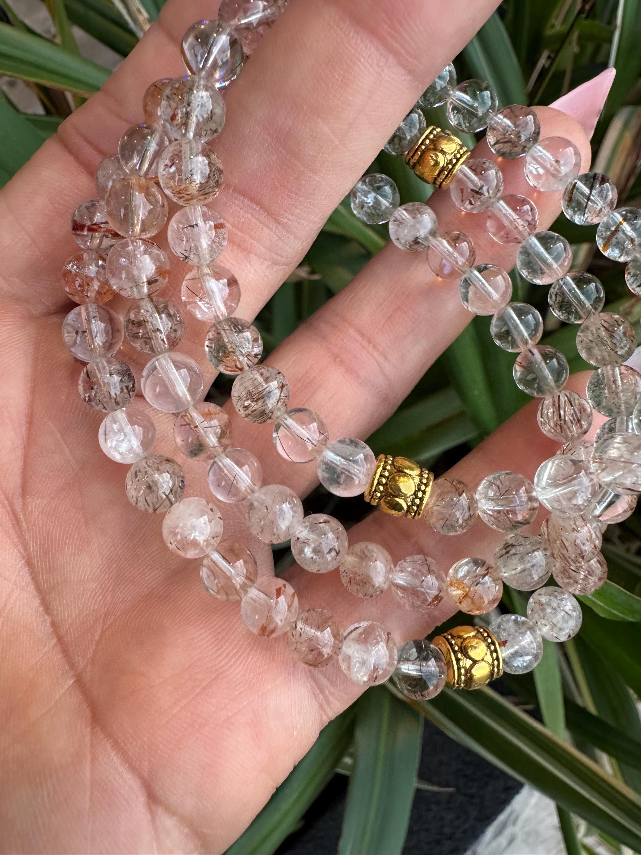 Golden Rutiled quartz  small (6mm beads)