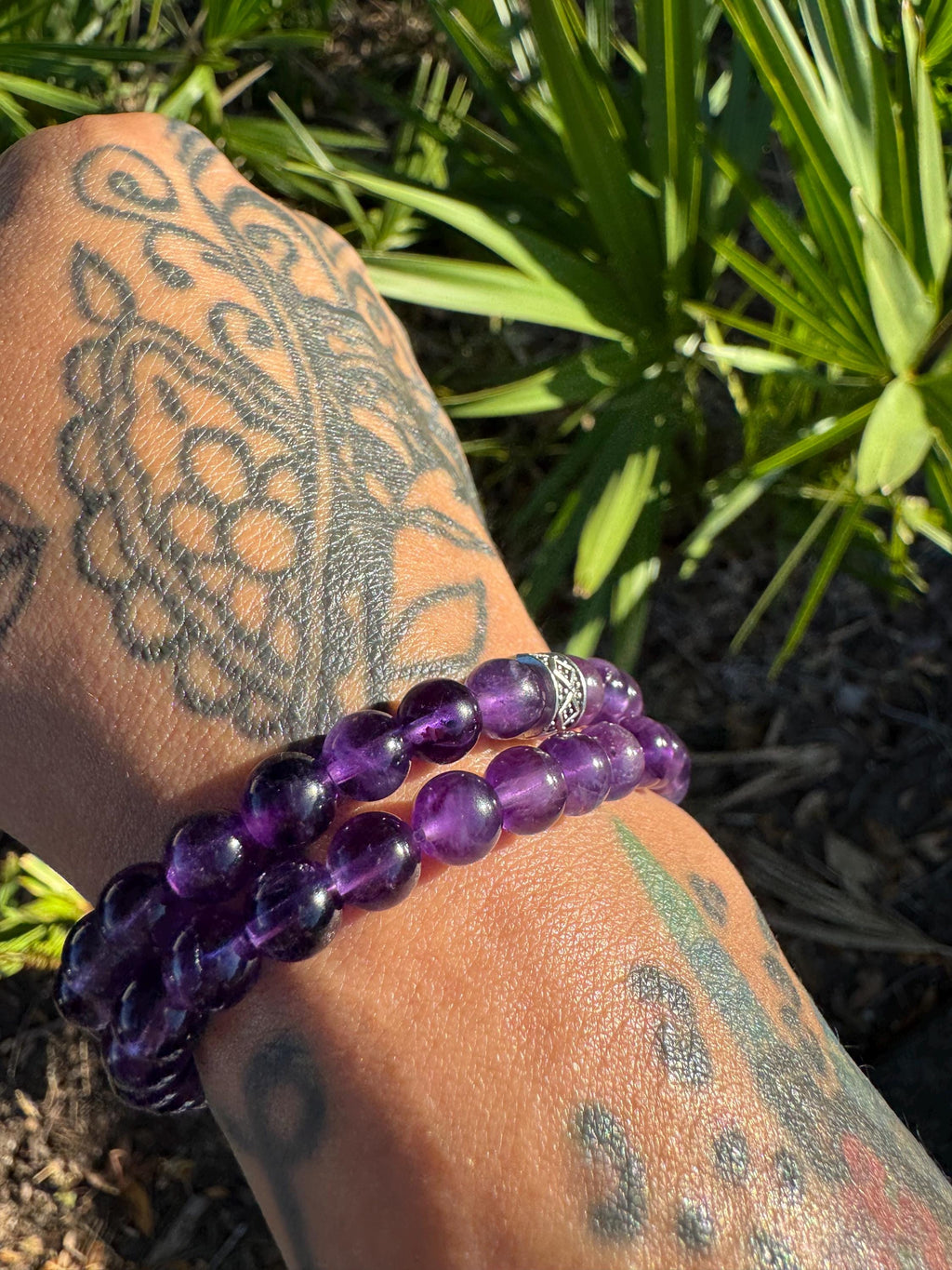 Amethyst bracelet. Small (6mm beads)