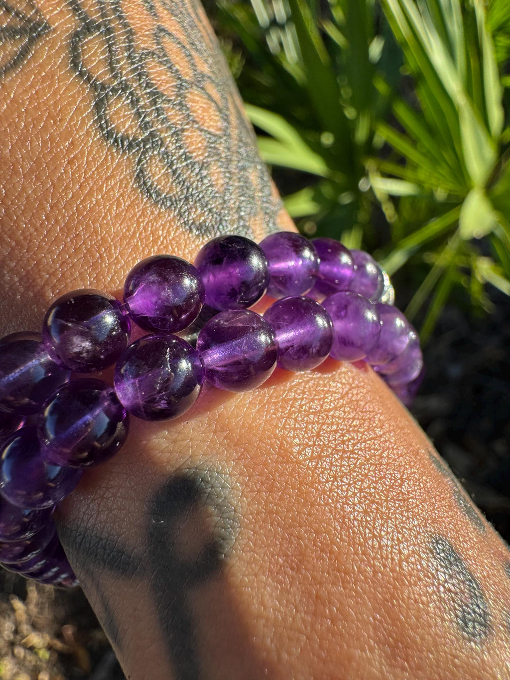 Amethyst bracelet. Small (6mm beads)
