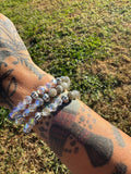 Faceted Labradorite bracelet, medium